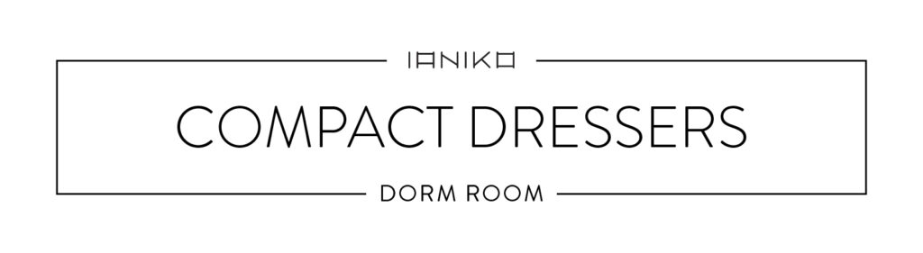 Minimalist Dorm Room - Compact Dressers