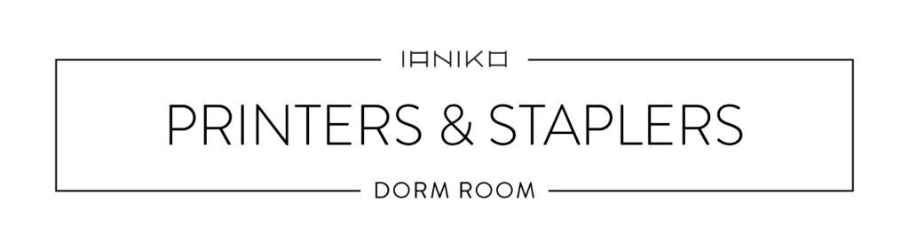 Minimalist Dorm Room - Printer & Stapler