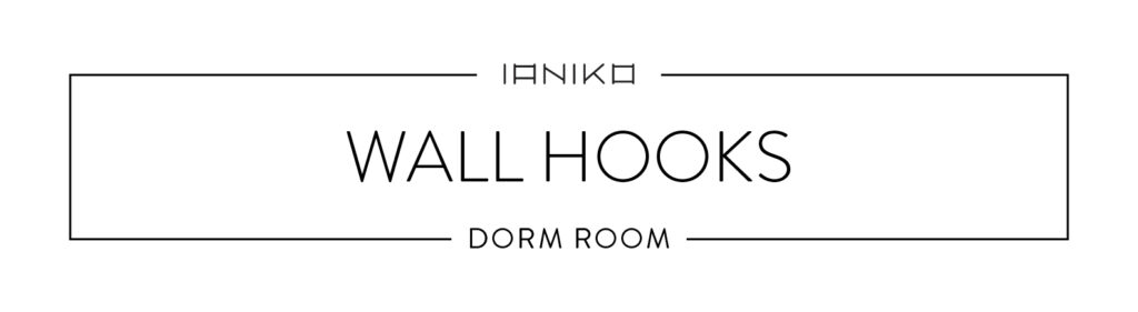 Minimalist Dorm Room - Wall Hooks