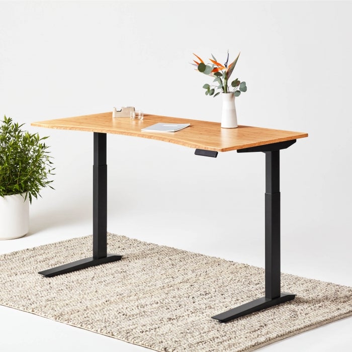 Best Minimalist Standing Desks & Desk Converters - Jarvis Bamboo Standing Desk