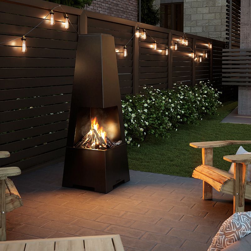 Best Minimalist Outdoor Fireplaces & Fire Pits - MFP Bora Outdoor Wood Burning Fireplace