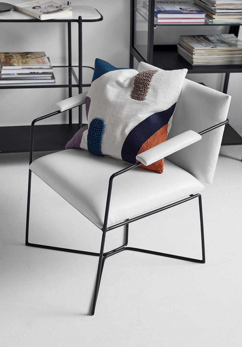 Best Minimalist Accent Chairs Based On Design_ALTE White Nordal Chair